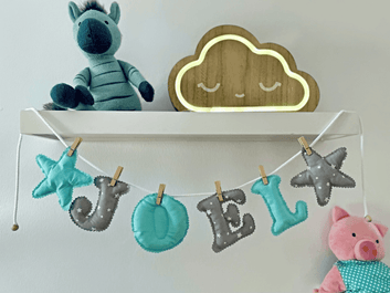 Guirnalda Letras Tela 3d - GiaN handmade