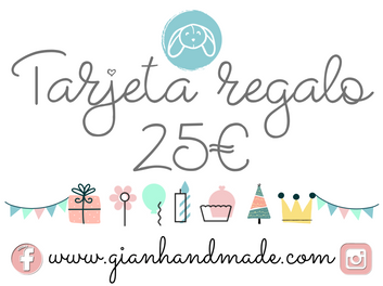 Tarjeta regalo GiaN handmade