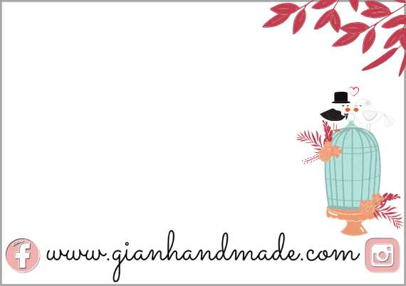 Tarjetitas para eventos - GiaN handmade