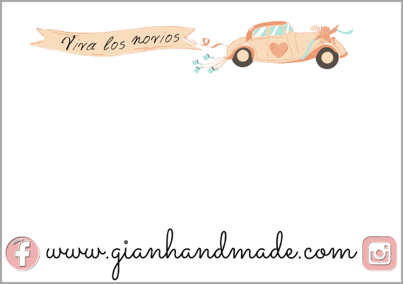 Tarjetitas para eventos - GiaN handmade