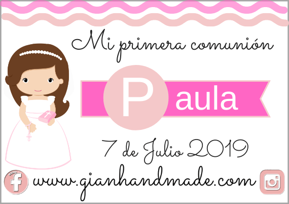 Tarjetitas para eventos - GiaN handmade