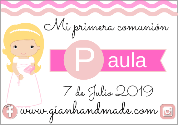 Tarjetitas para eventos - GiaN handmade