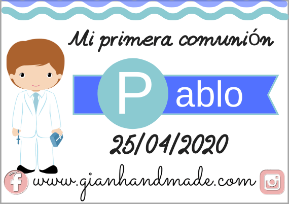 Tarjetitas para eventos - GiaN handmade