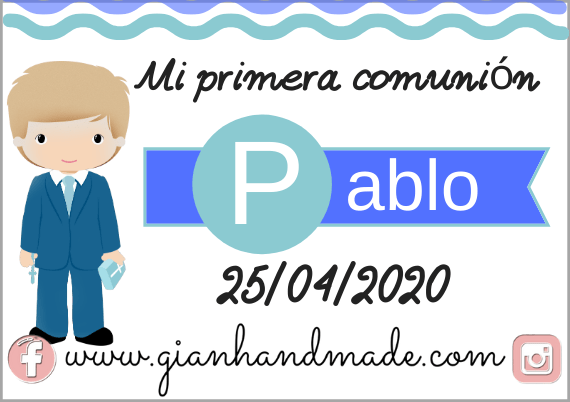 Tarjetitas para eventos - GiaN handmade
