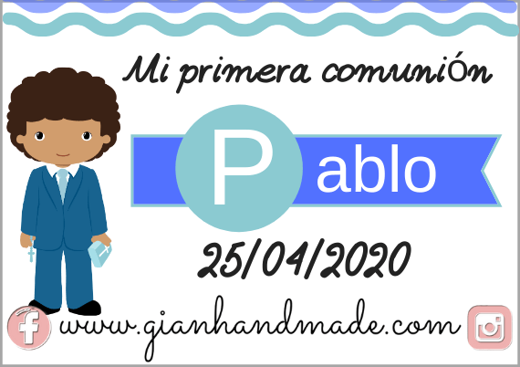 Tarjetitas para eventos - GiaN handmade