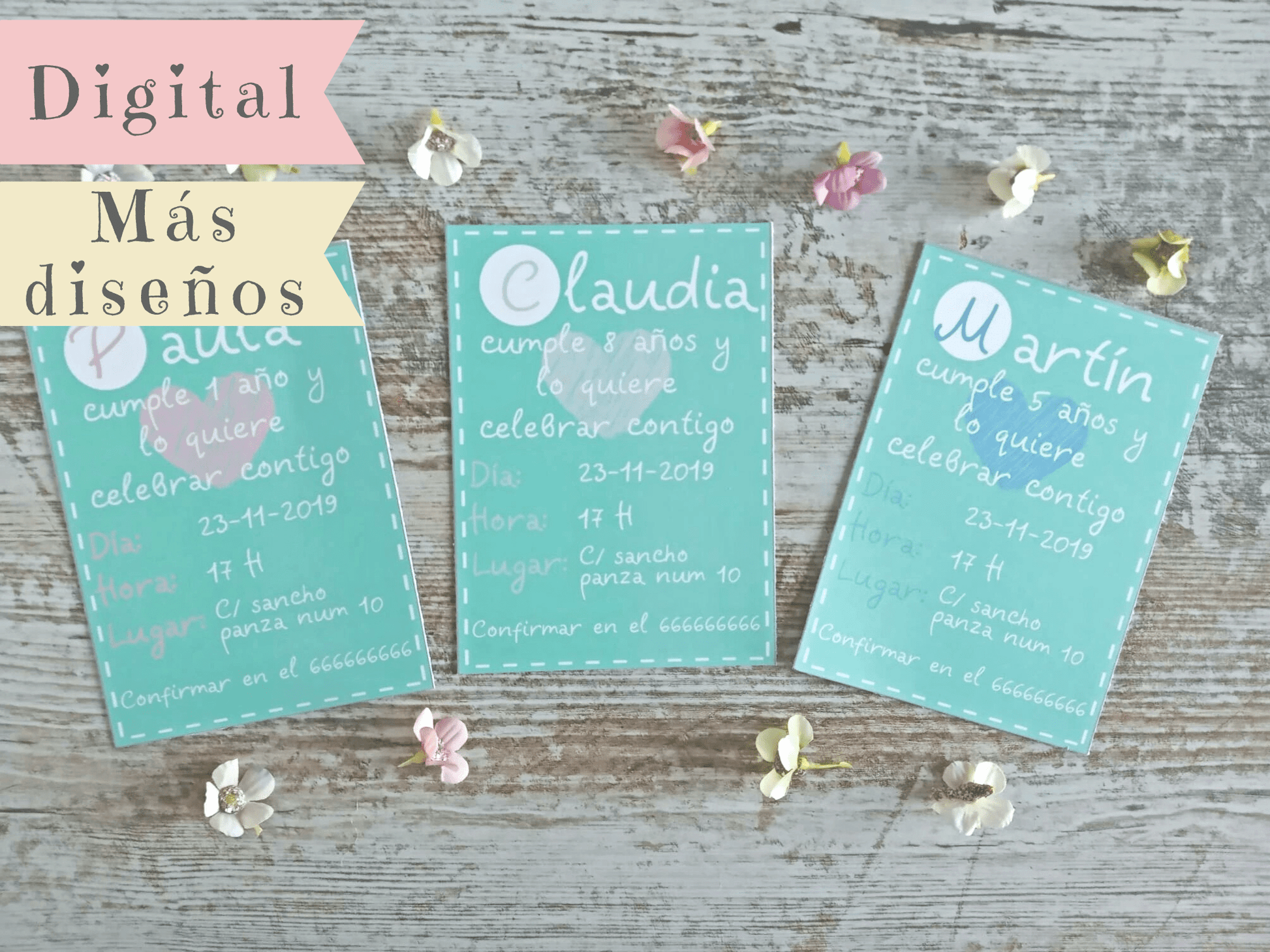 Invitaciones formato digital - GiaN handmade