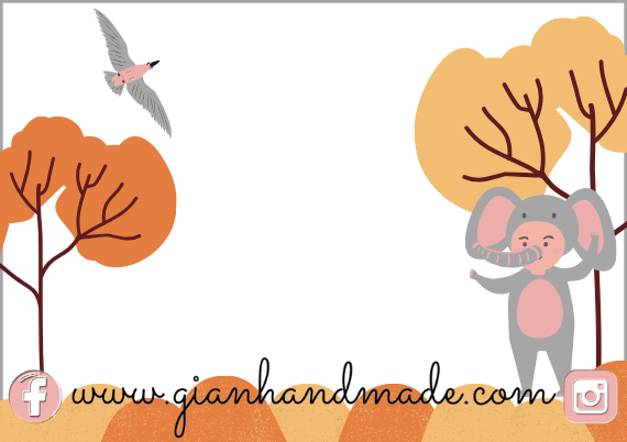 Tarjetitas para eventos - GiaN handmade