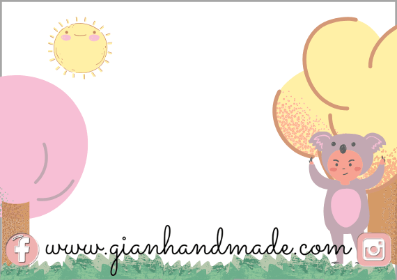 Tarjetitas para eventos - GiaN handmade
