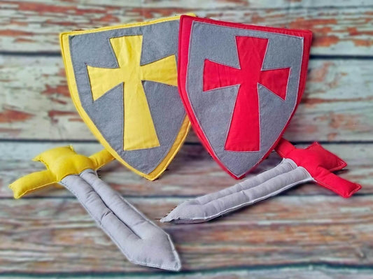Conjunto Espada + Escudo de tela - GiaN handmade