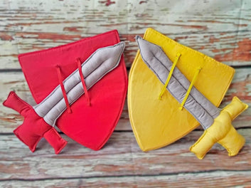 Conjunto Espada + Escudo de tela - GiaN handmade