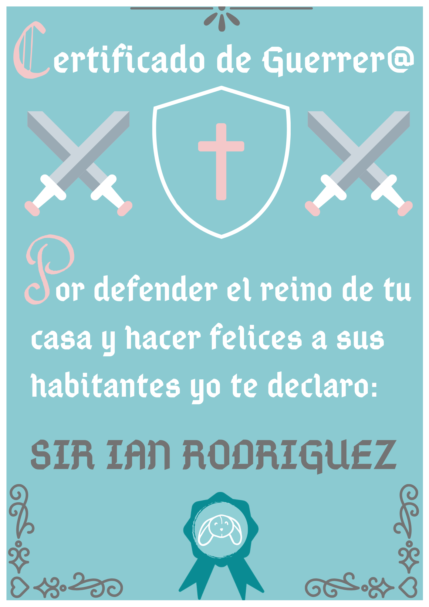 Conjunto Espada + Escudo de tela - GiaN handmade