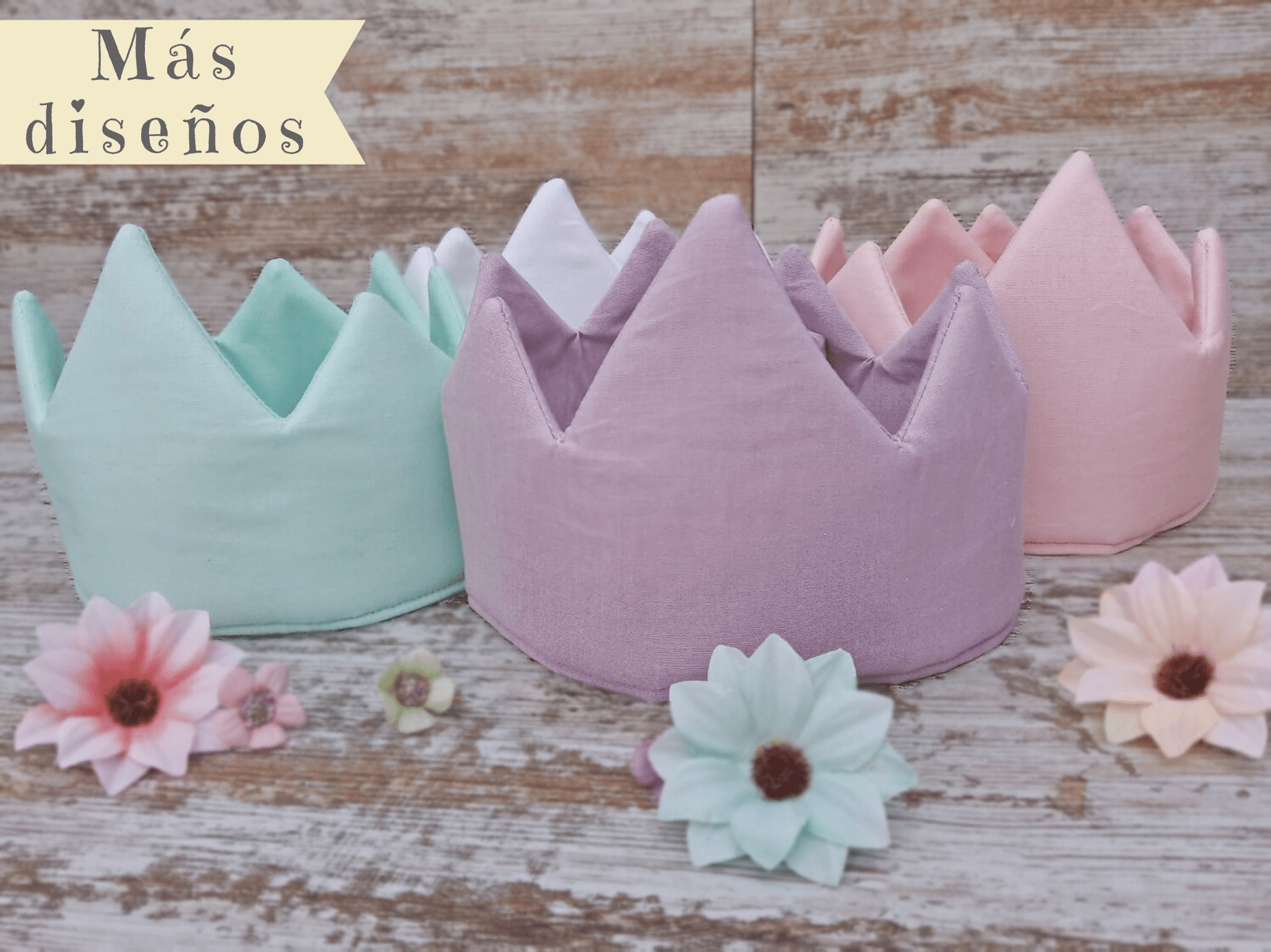 Coronas Cumpleaños Soft Basic - GiaN handmade