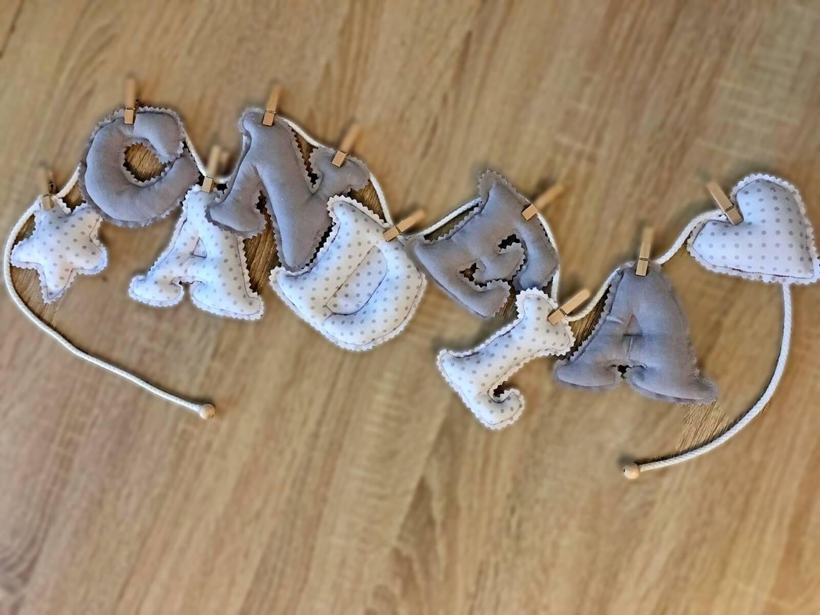 Guirnalda Letras Tela 3d - GiaN handmade