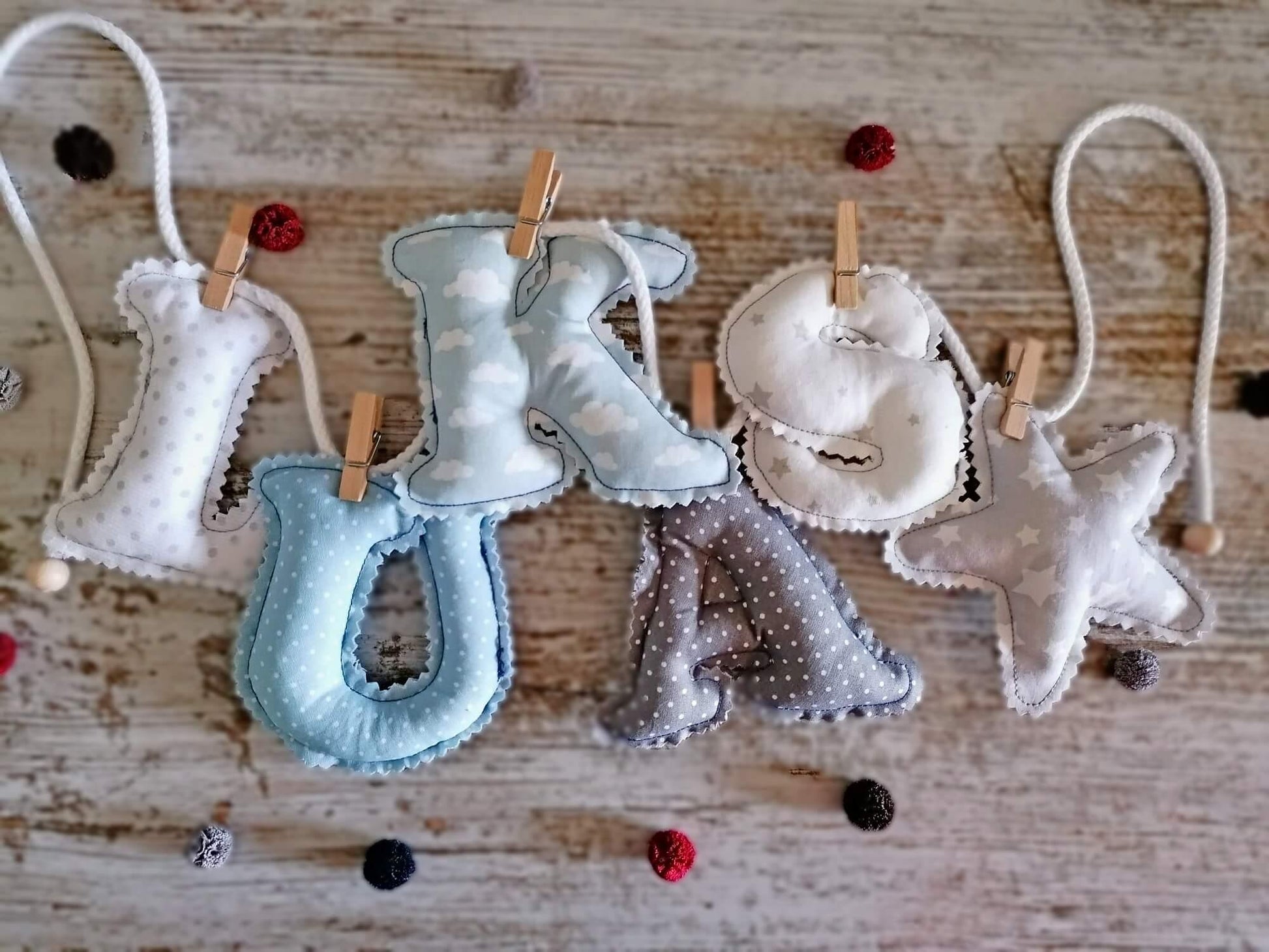 Guirnalda Letras Tela 3d - GiaN handmade