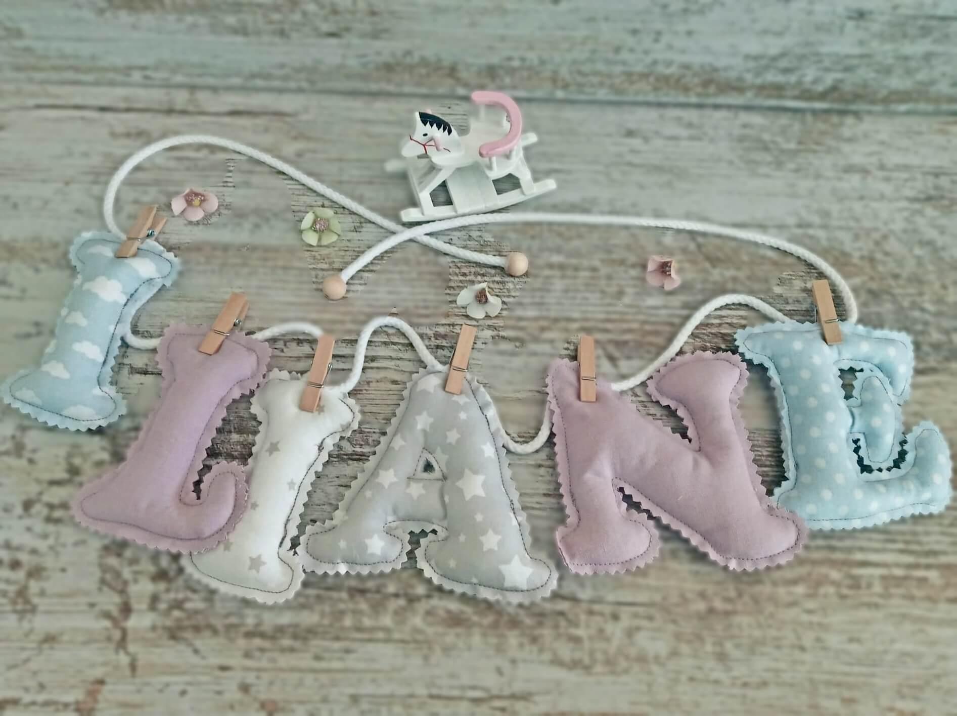 Guirnalda Letras Tela 3d - GiaN handmade