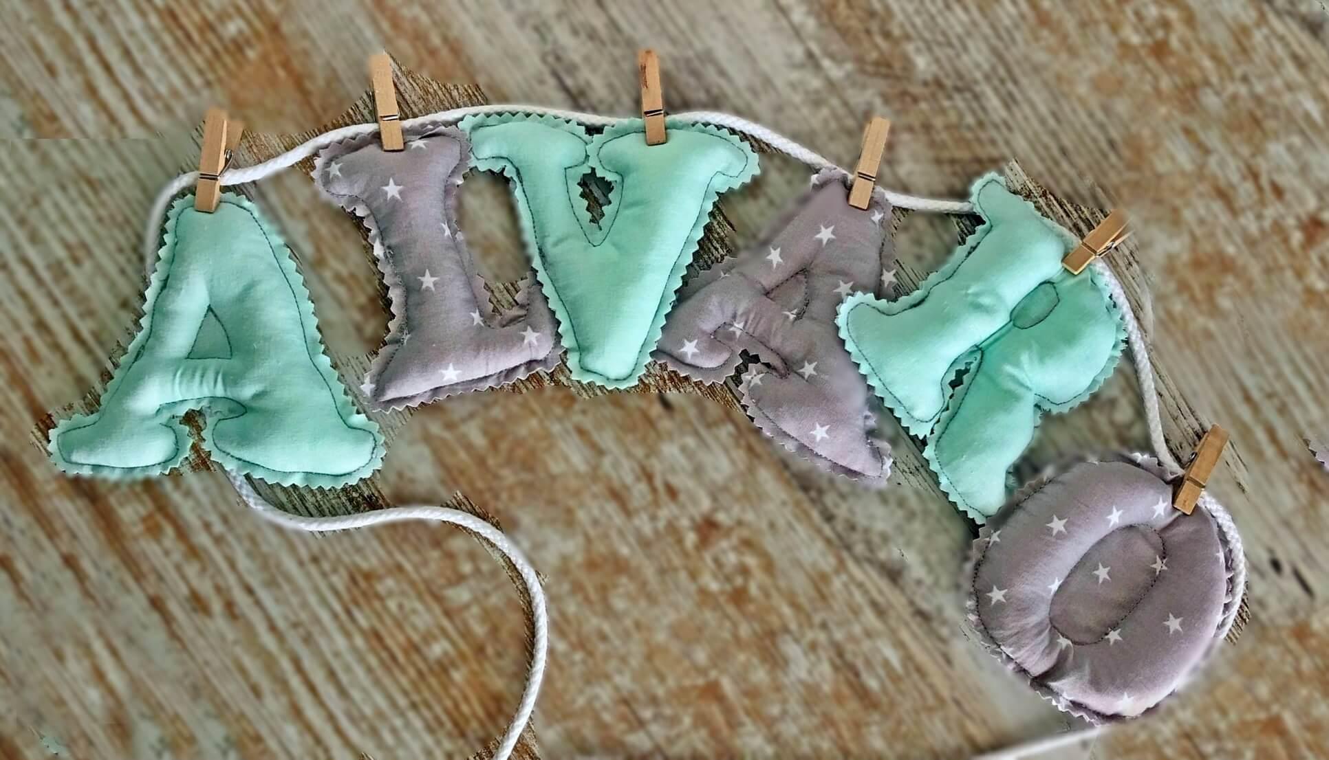 Guirnalda Letras Tela 3d - GiaN handmade