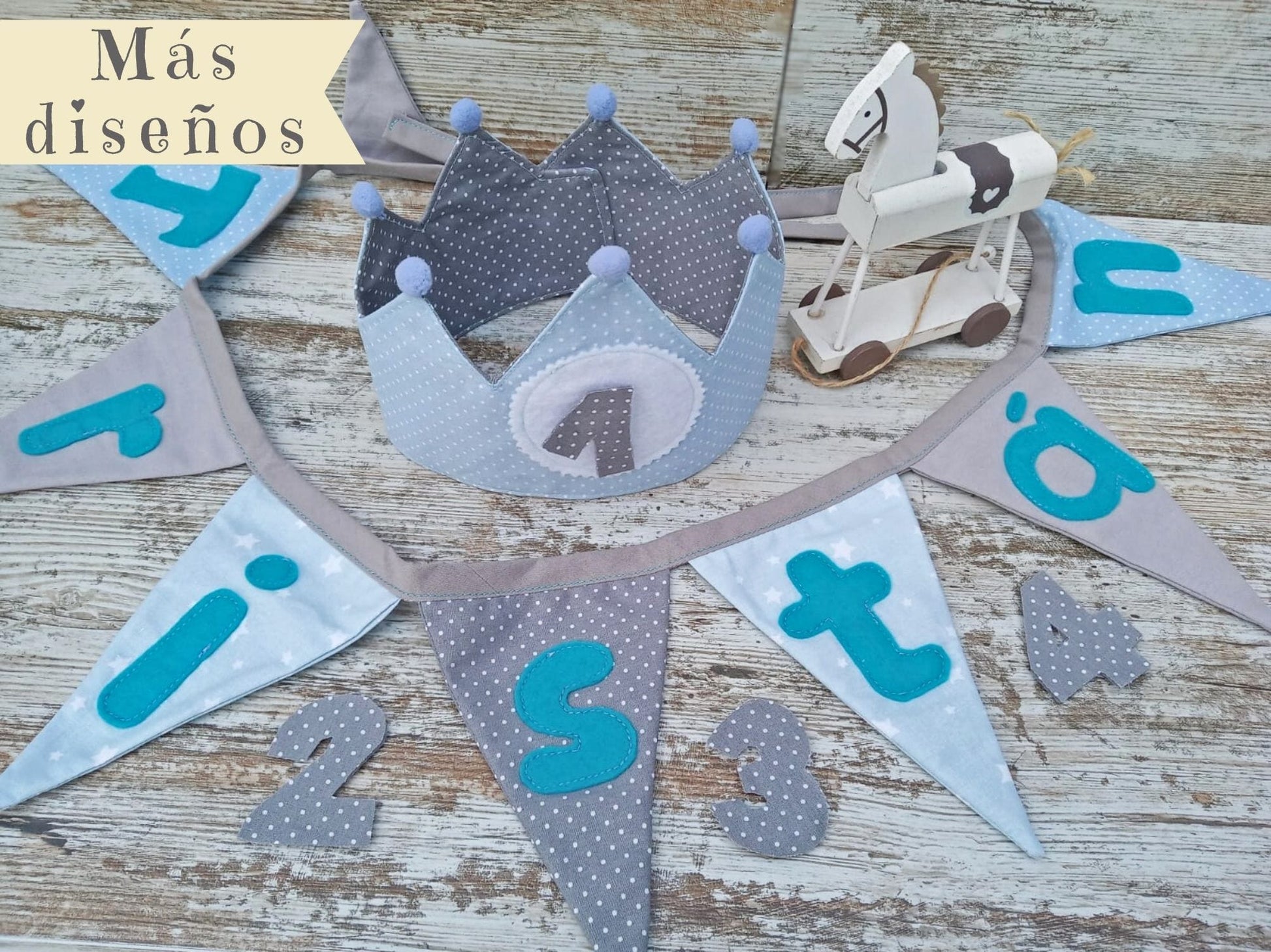 Guirnaldas Tela Personalizada con Nombre - GiaN handmade