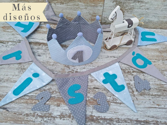Guirnaldas Tela Personalizada con Nombre - GiaN handmade