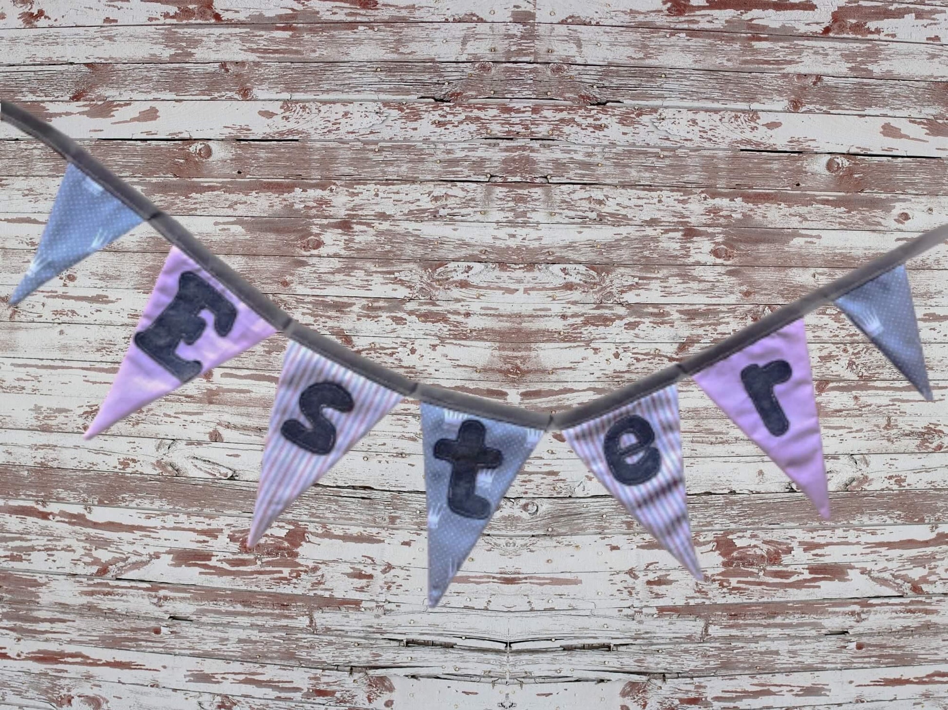 Guirnaldas Tela Personalizada con Nombre - GiaN handmade
