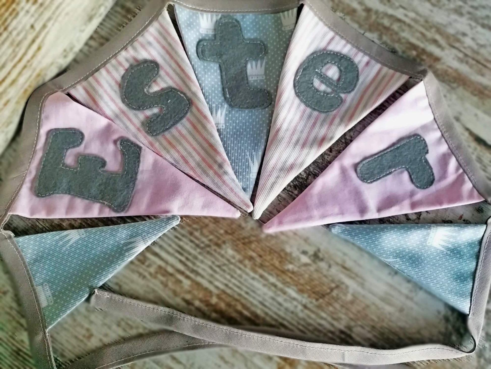 Guirnaldas Tela Personalizada con Nombre - GiaN handmade