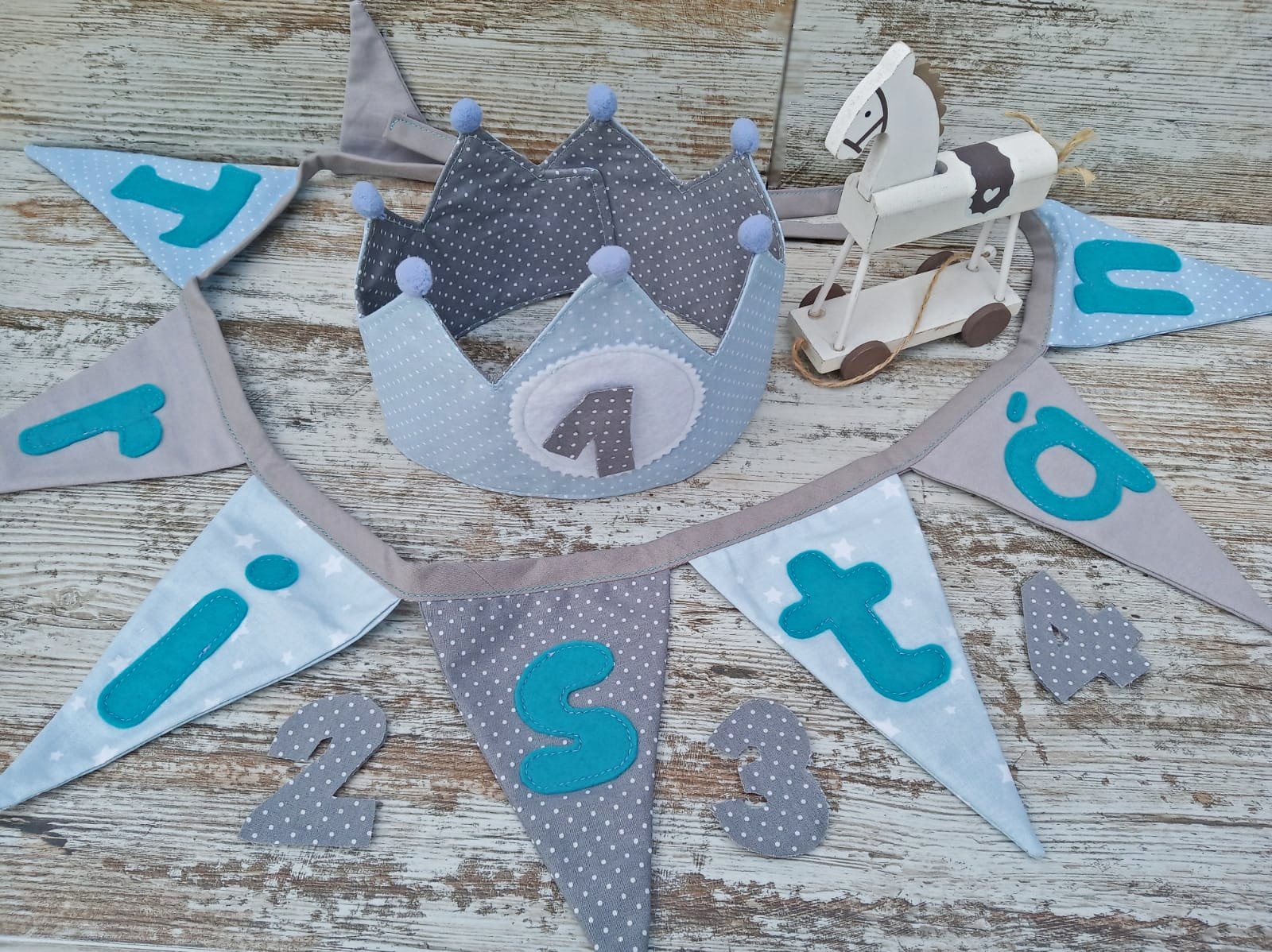 Guirnaldas Tela Personalizada con Nombre - GiaN handmade