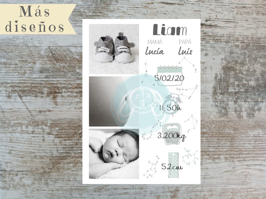 Lámina de nacimiento - GiaN handmade
