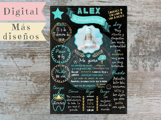 Lámina Primer Año digital - GiaN handmade
