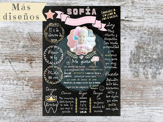 Lámina Primer año - GiaN handmade