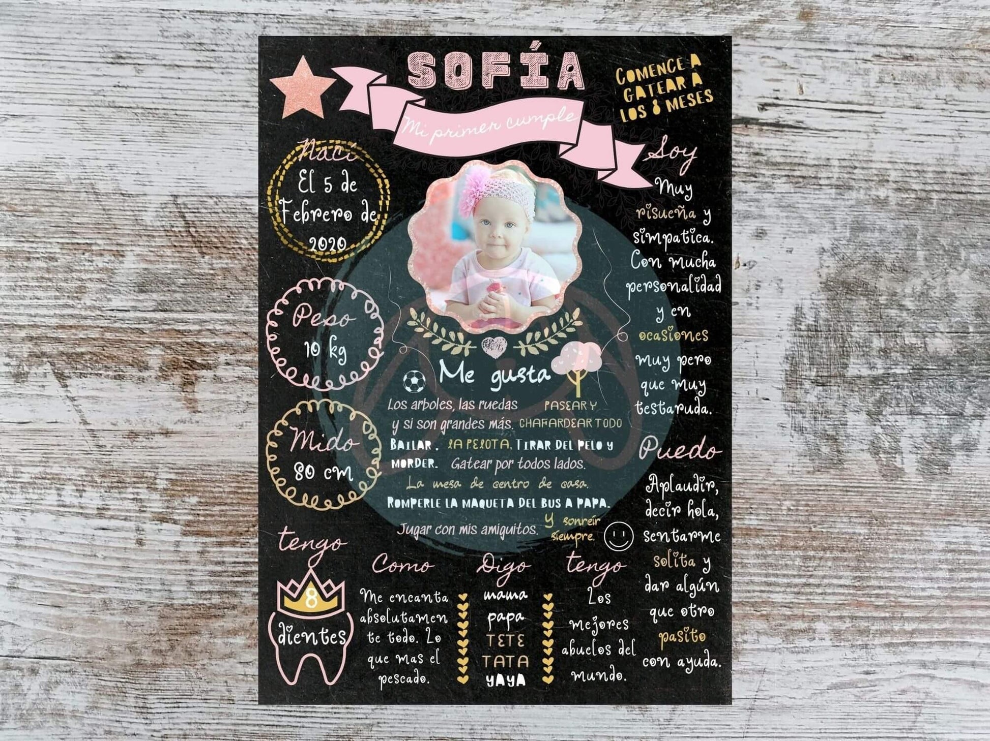 Lámina Primer año - GiaN handmade