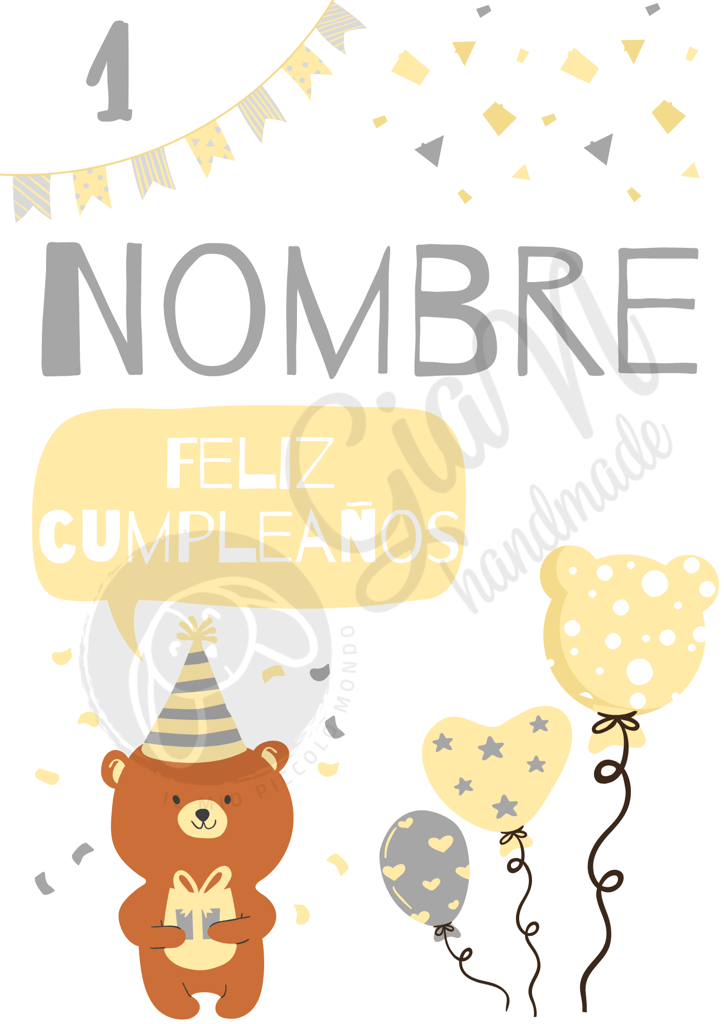 Láminas decorativas personalizadas Digital - GiaN handmade
