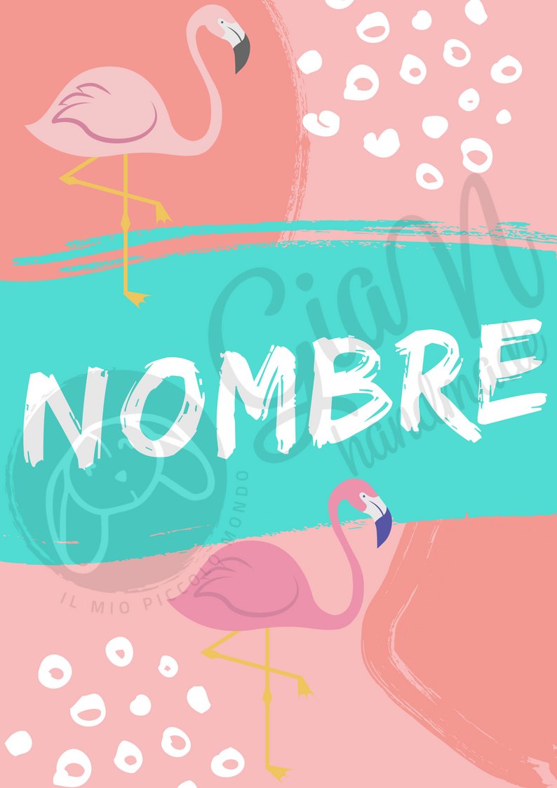 Láminas decorativas personalizadas Digital - GiaN handmade