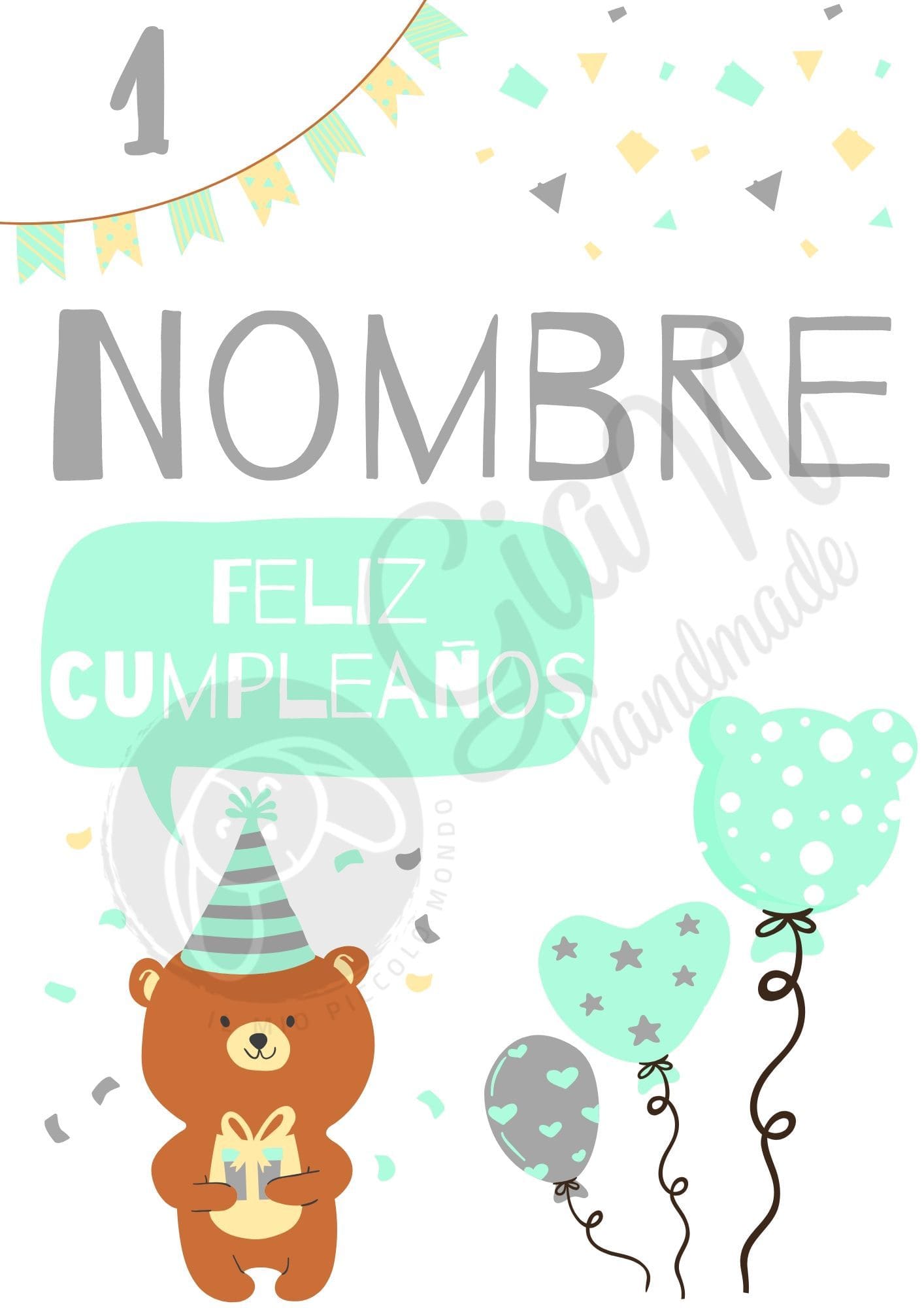 Láminas decorativas personalizadas Digital - GiaN handmade