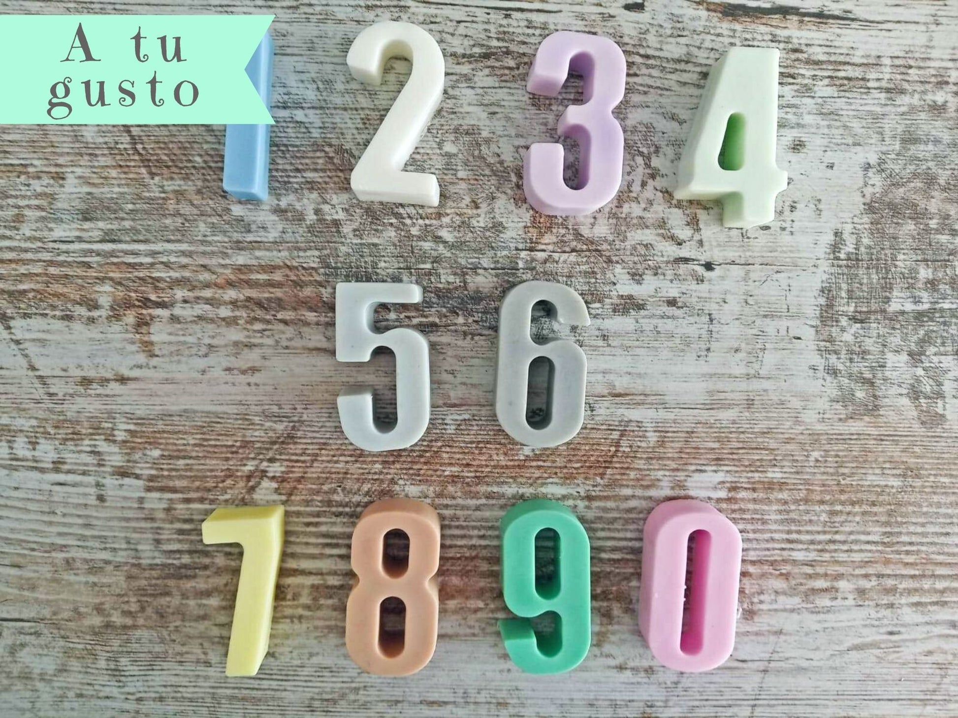 Números Maxi de Jabón - GiaN handmade