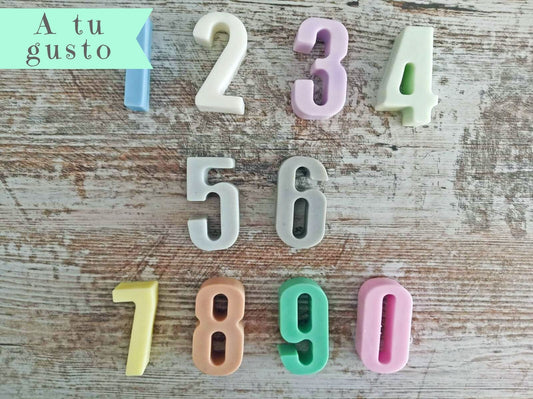 Números Maxi de Jabón - GiaN handmade
