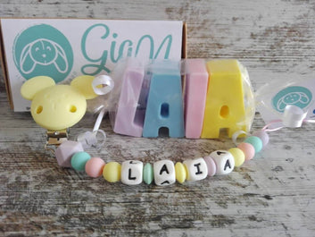 Pack Chupetero de silicona + Jabón personalizado - GiaN handmade