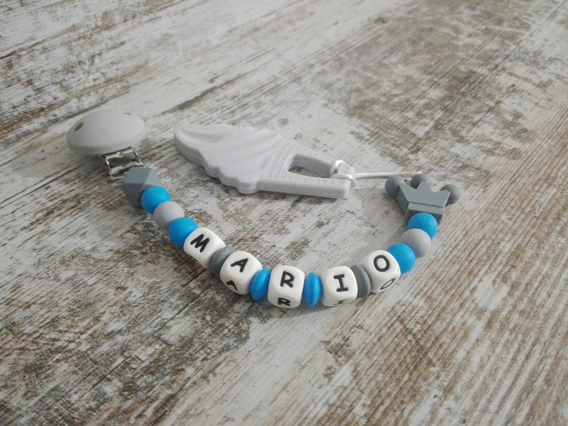 Pack Chupetero de silicona personalizado + mordedor - GiaN handmade